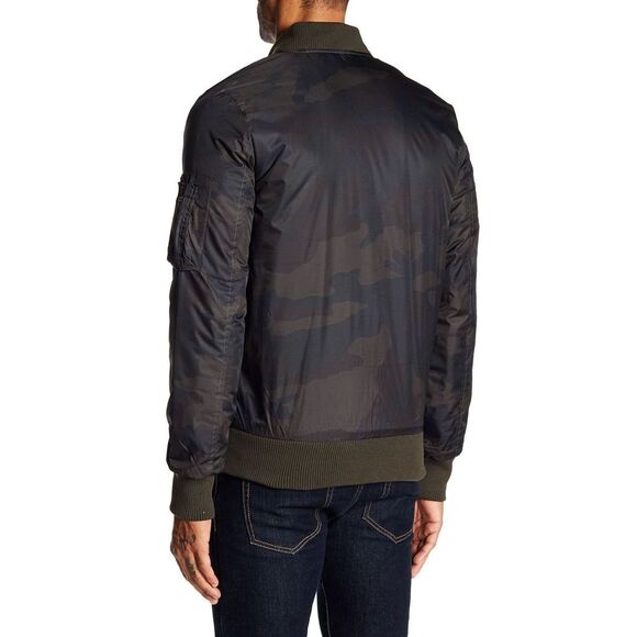 XRAY Jeans Olive Camo Embellished Flight Jacket - Picture 2 of 9